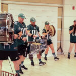 Eagles drumline performance at the Devine + Partner's 20th Anniversary party.