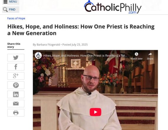 Faces of Hope video series screenshot from CatholicPhilly.com story